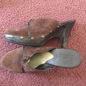 Cole Haan Suede Clogs